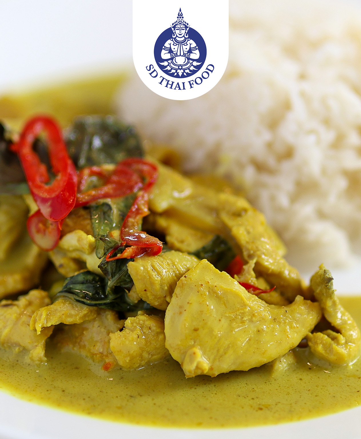 Poulet Curry vert